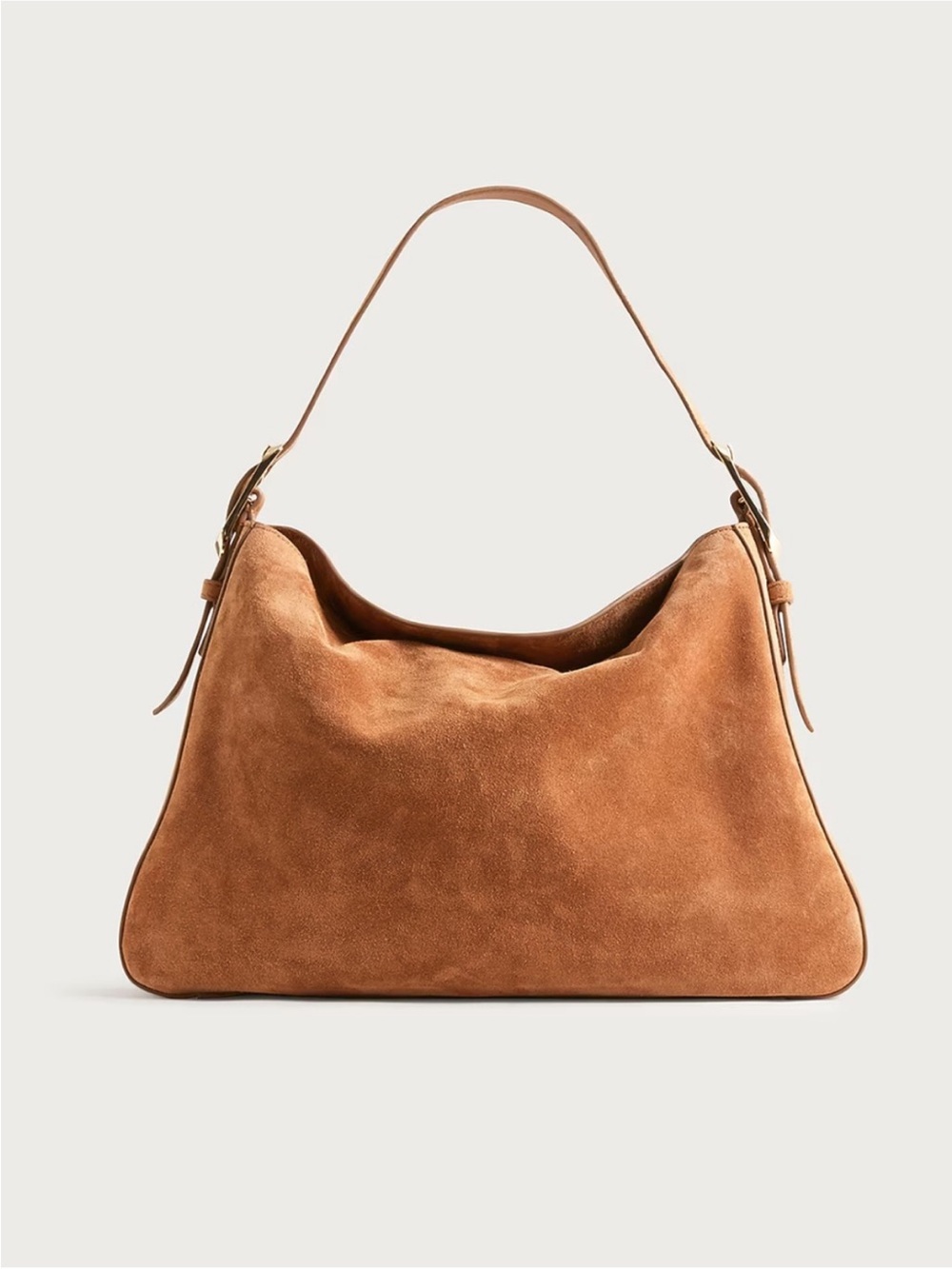 J. Crew Cognac Suede Shoulder Bag